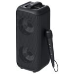 Portronics Rumble 25W Portable Bluetooth Speaker, Wired karaoke Mic,5 Hrs Playtime, BT V5.3 25 W Bluetooth Speaker (Black, Stereo Channel)
